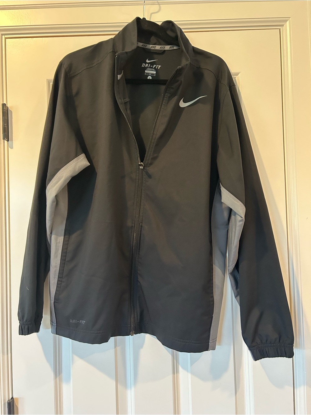 Nike Men’s Black and Gray Dri-FIT Performance Jacket